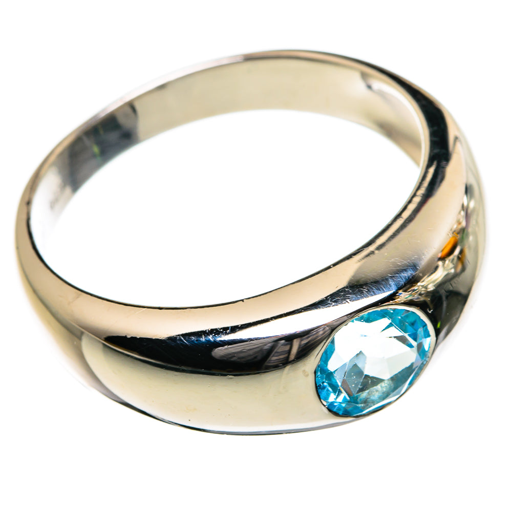 Blue Topaz Rings handcrafted by Anasilvercos - RING87138