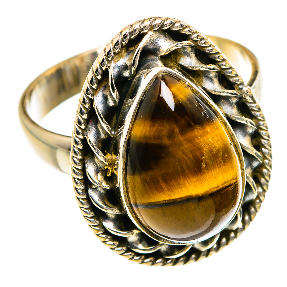 Tiger Eye Rings handcrafted by Anasilvercos - RING87141