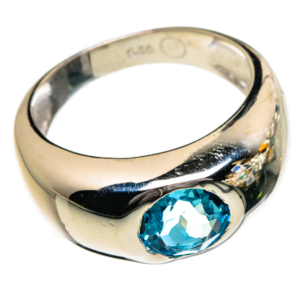 Blue Topaz Rings handcrafted by Anasilvercos - RING87152