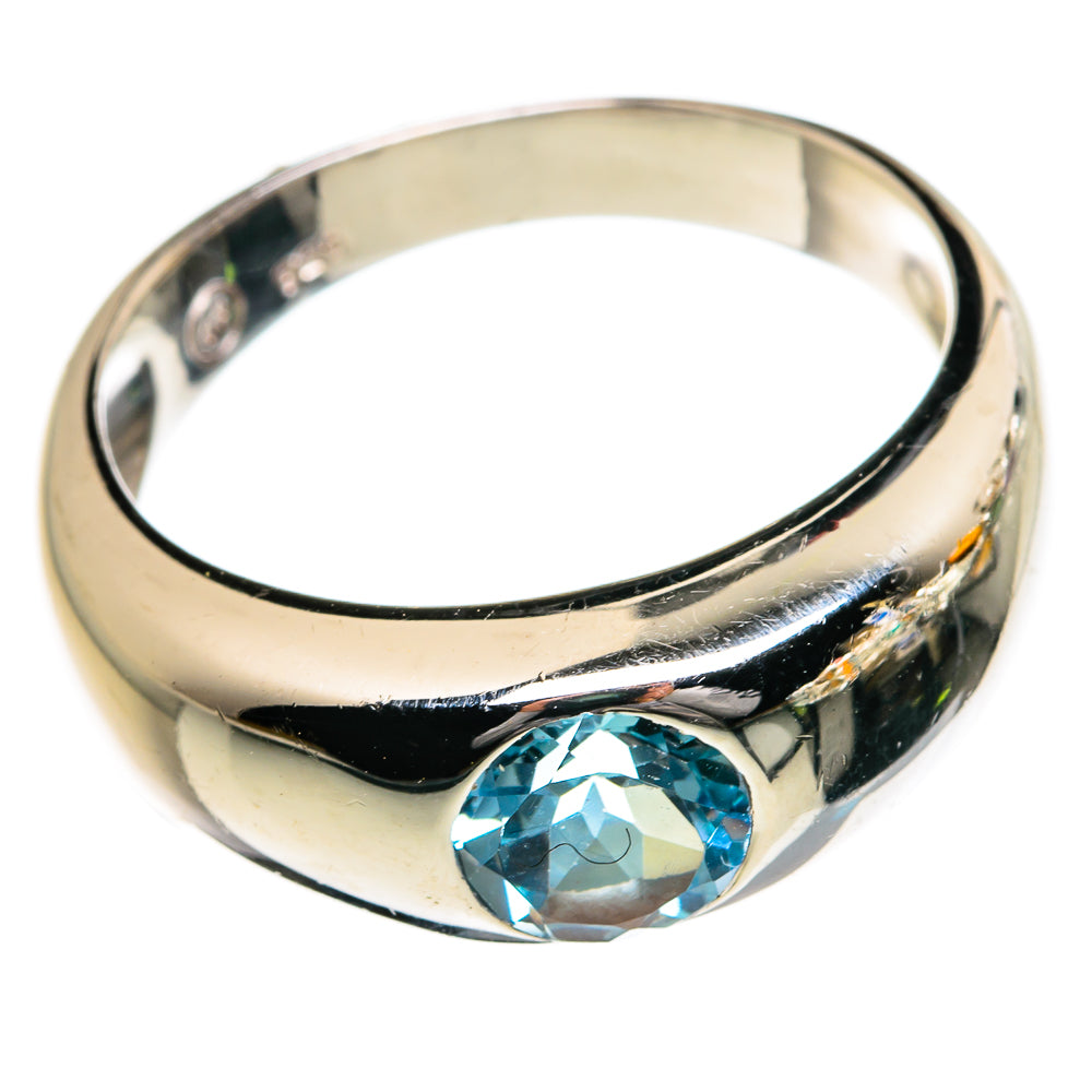 Blue Topaz Rings handcrafted by Anasilvercos - RING87157
