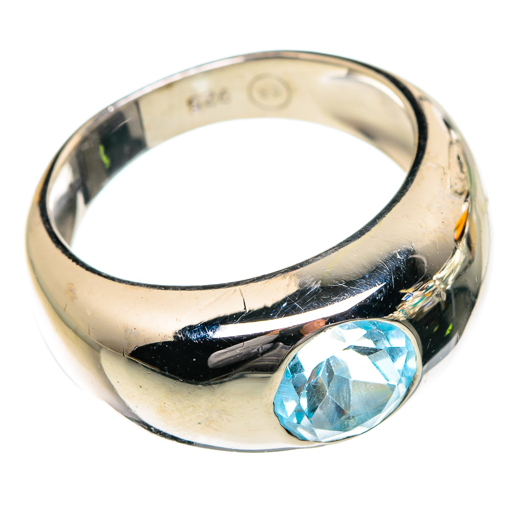 Blue Topaz Rings handcrafted by Anasilvercos - RING87159