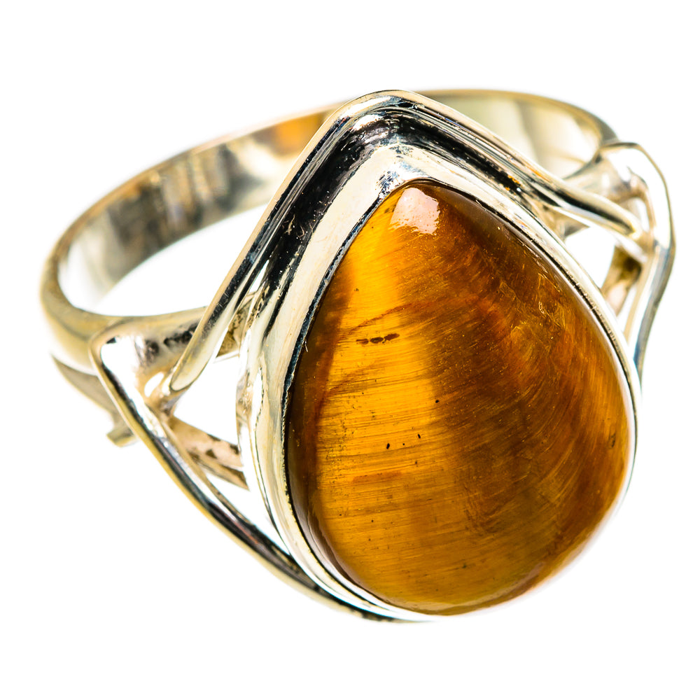 Tiger Eye Rings handcrafted by Anasilvercos - RING87161