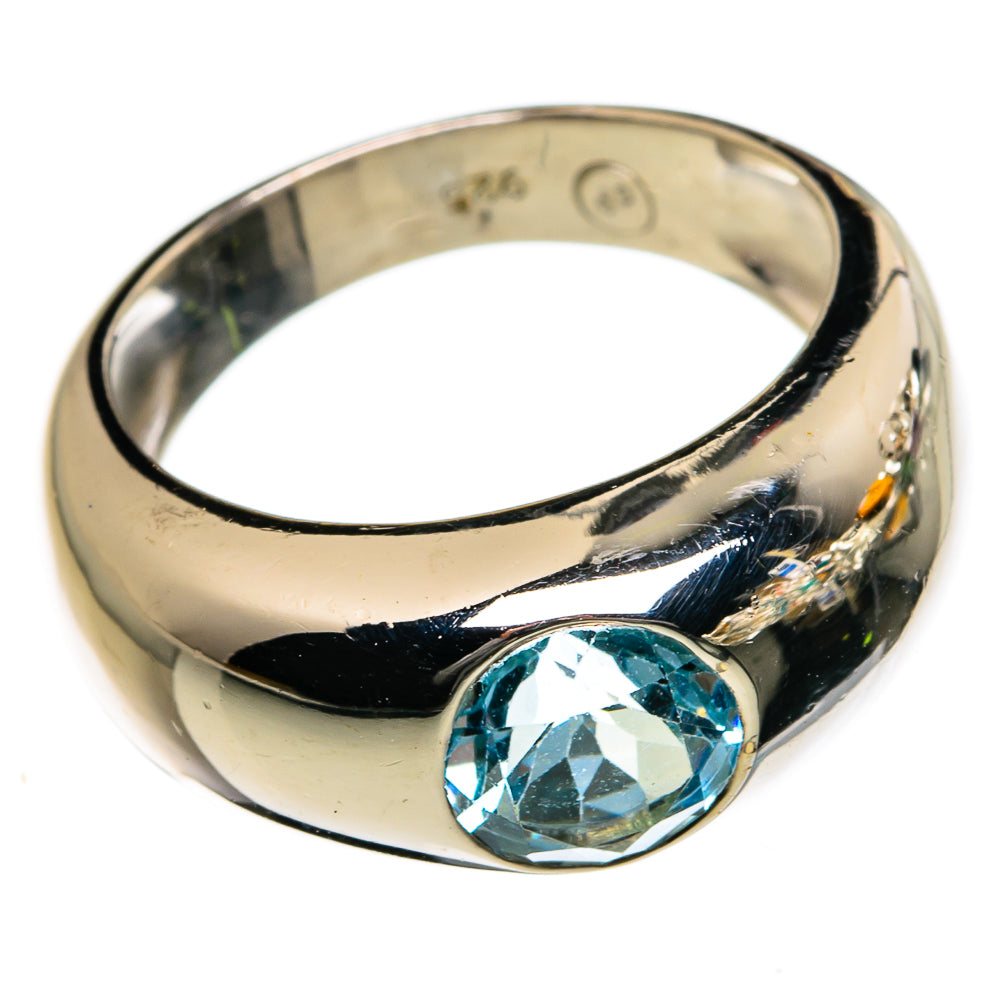 Blue Topaz Rings handcrafted by Anasilvercos - RING87165