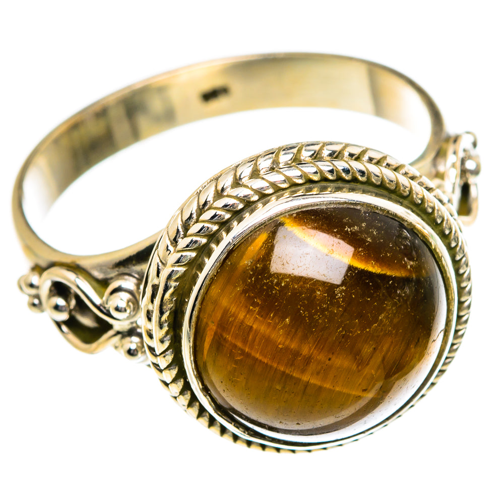 Tiger Eye Rings handcrafted by Anasilvercos - RING87166