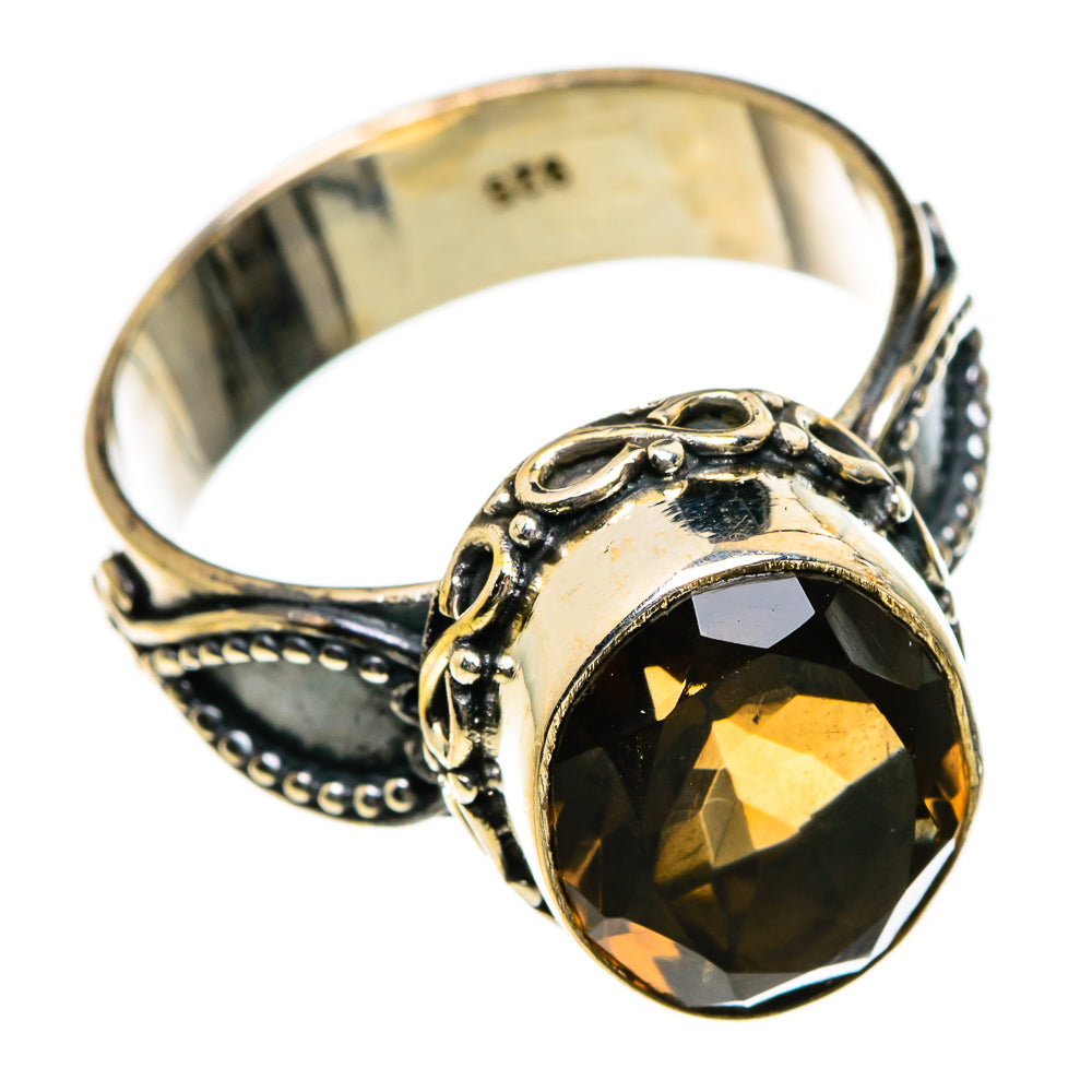 Smoky Quartz Rings handcrafted by Anasilvercos - RING87167
