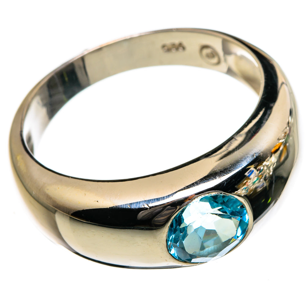 Blue Topaz Rings handcrafted by Anasilvercos - RING87171