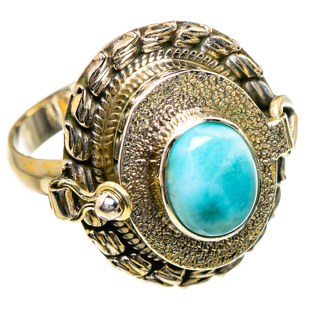 Larimar Rings handcrafted by Anasilvercos - RING87176