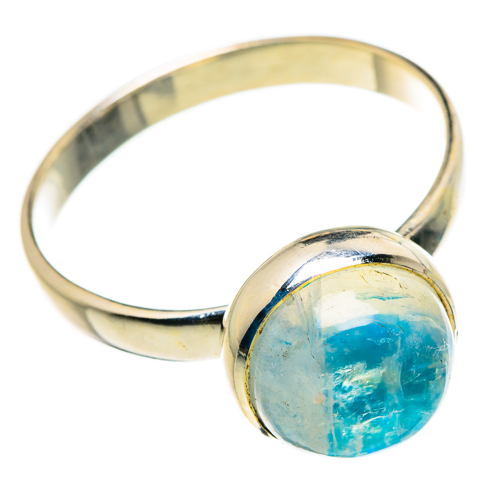 Rainbow Moonstone Rings handcrafted by Anasilvercos - RING87180