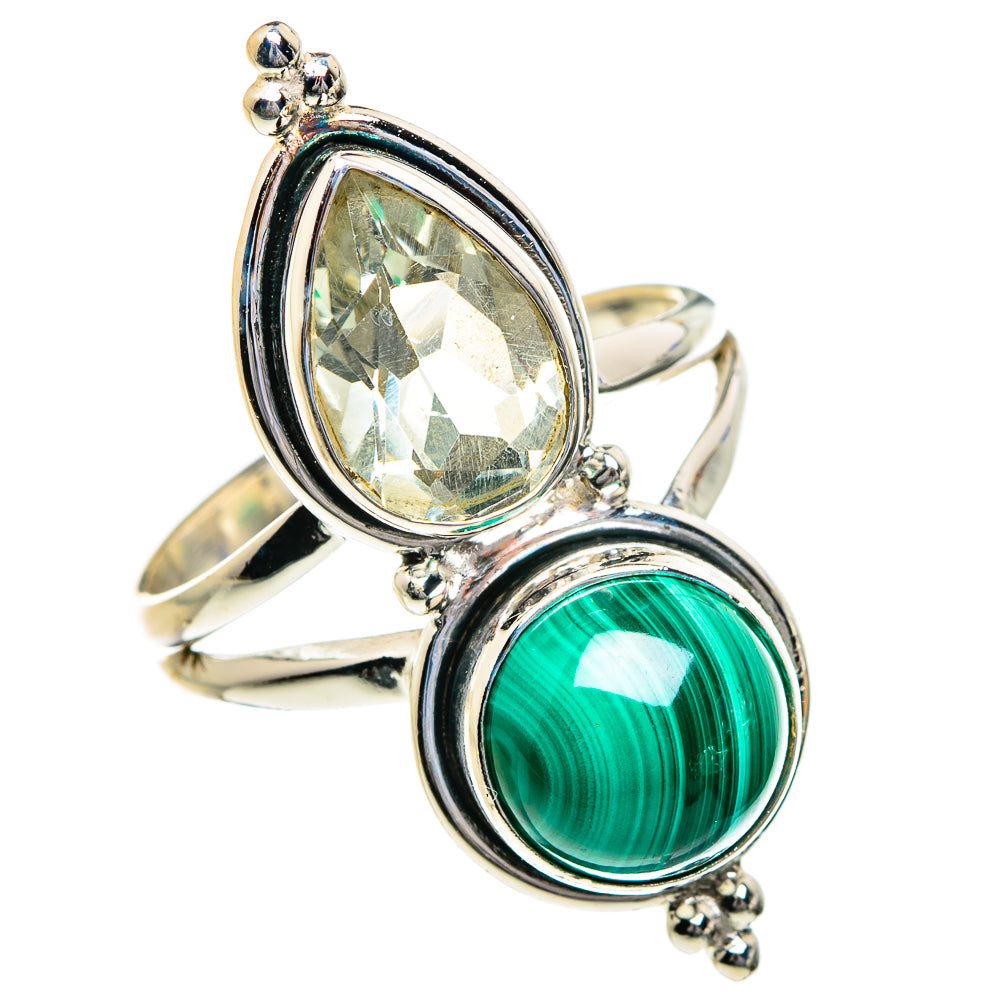 Malachite Rings handcrafted by Anasilvercos - RING87182