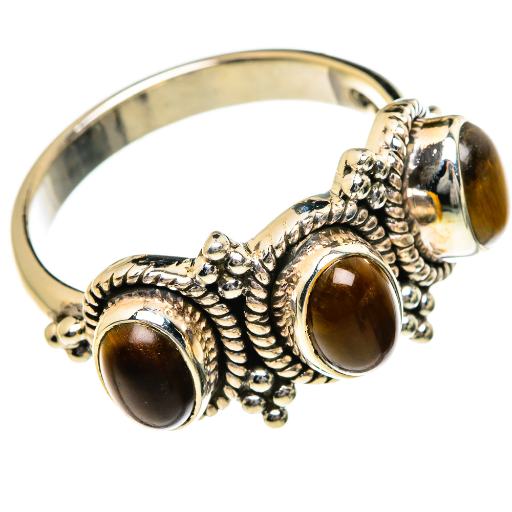 Tiger Eye Rings handcrafted by Anasilvercos - RING87188