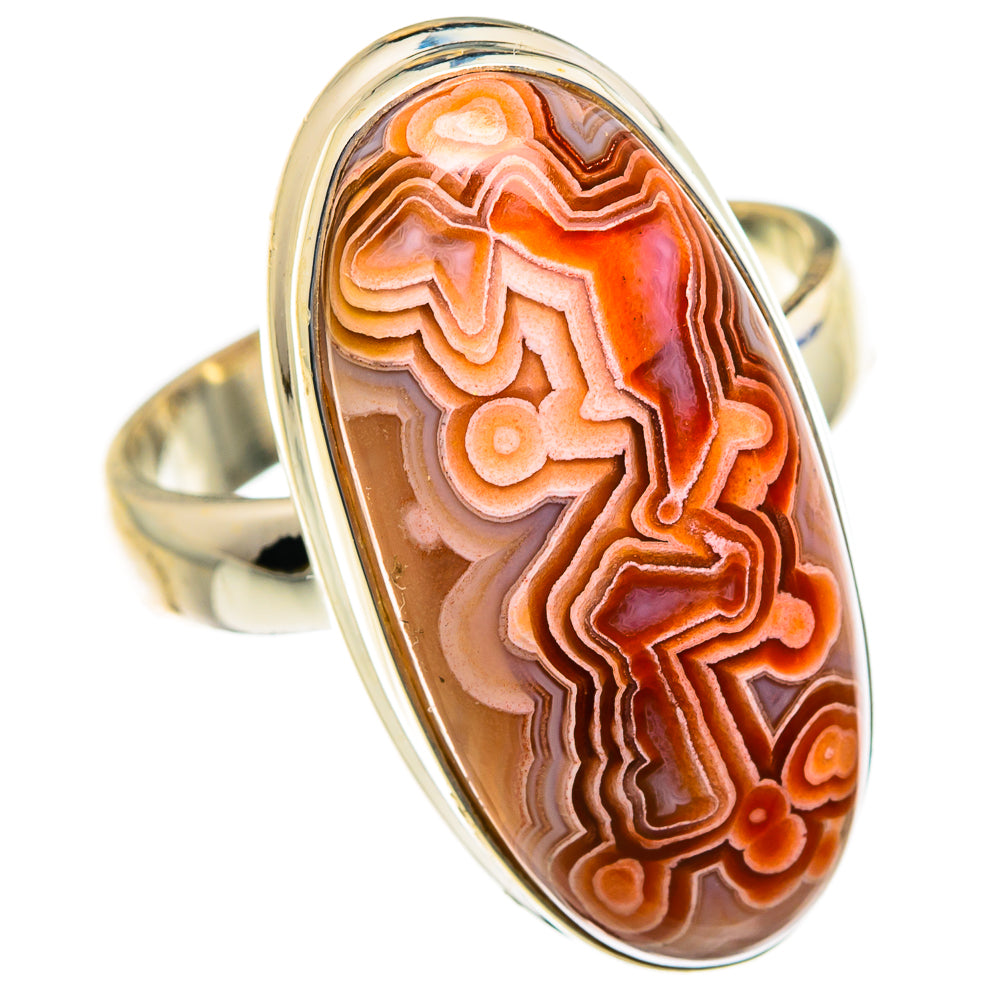 Crazy Lace Agate Rings handcrafted by Anasilvercos - RING87189