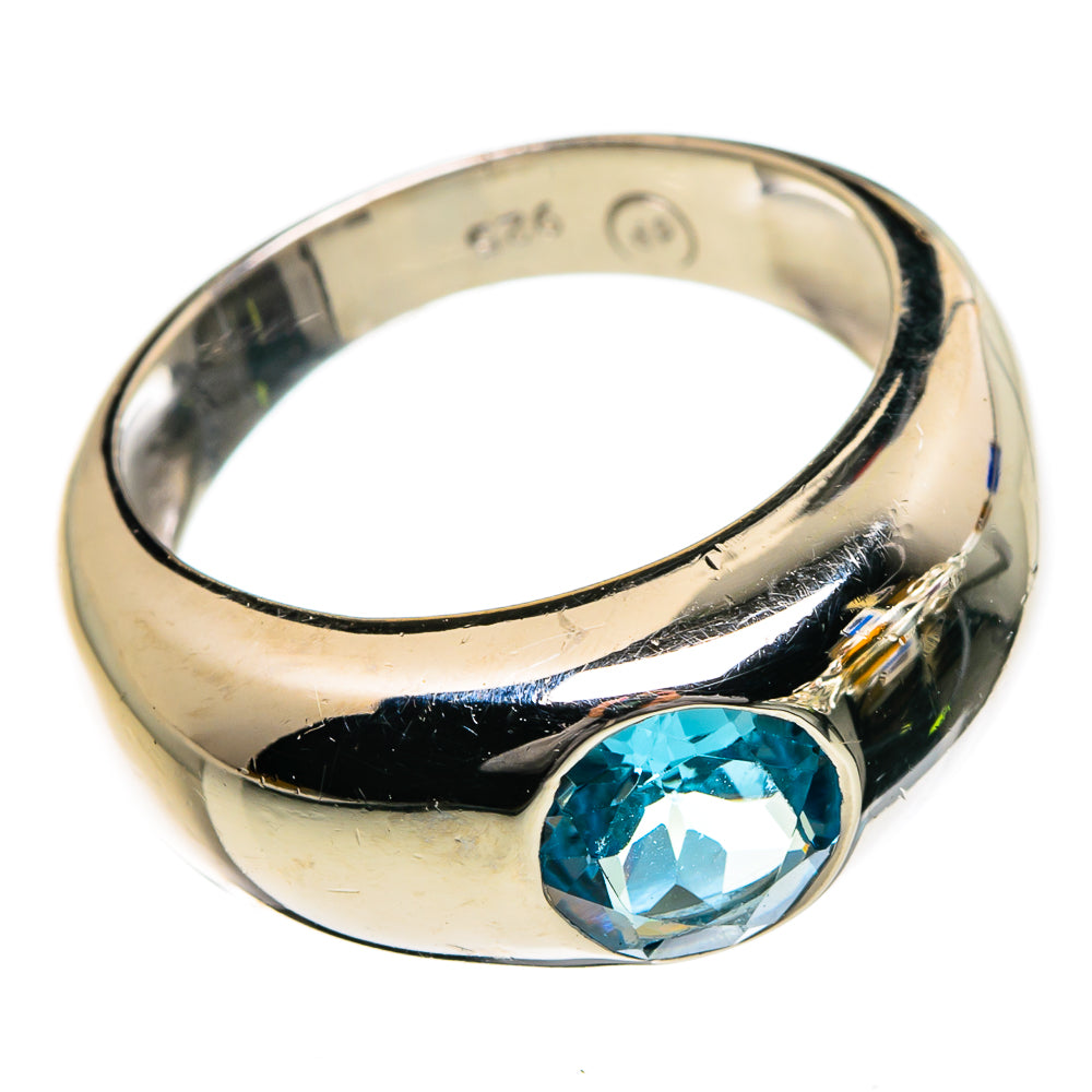 Blue Topaz Rings handcrafted by Anasilvercos - RING87194