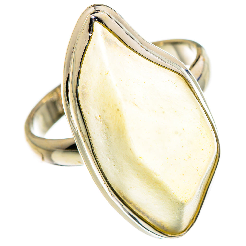 Libyan Desert Glass Rings handcrafted by Anasilvercos - RING87196