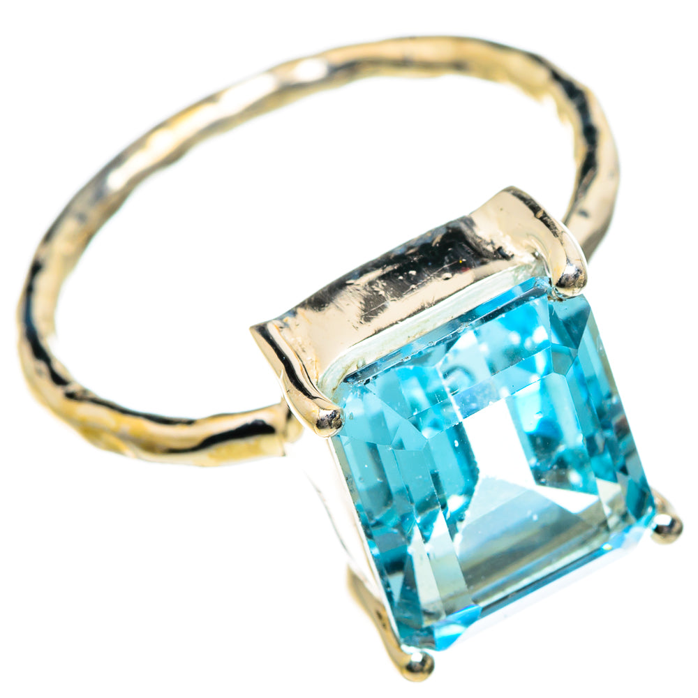 Blue Topaz Rings handcrafted by Anasilvercos - RING87198