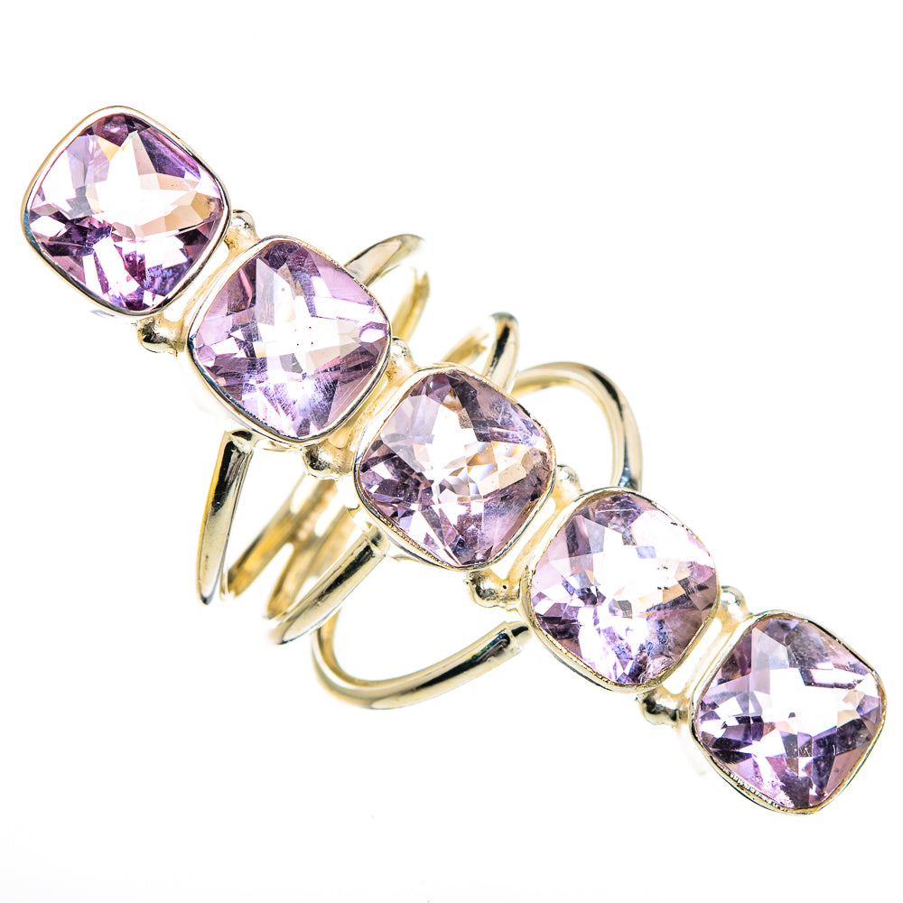 Kunzite Rings handcrafted by Anasilvercos - RING87200