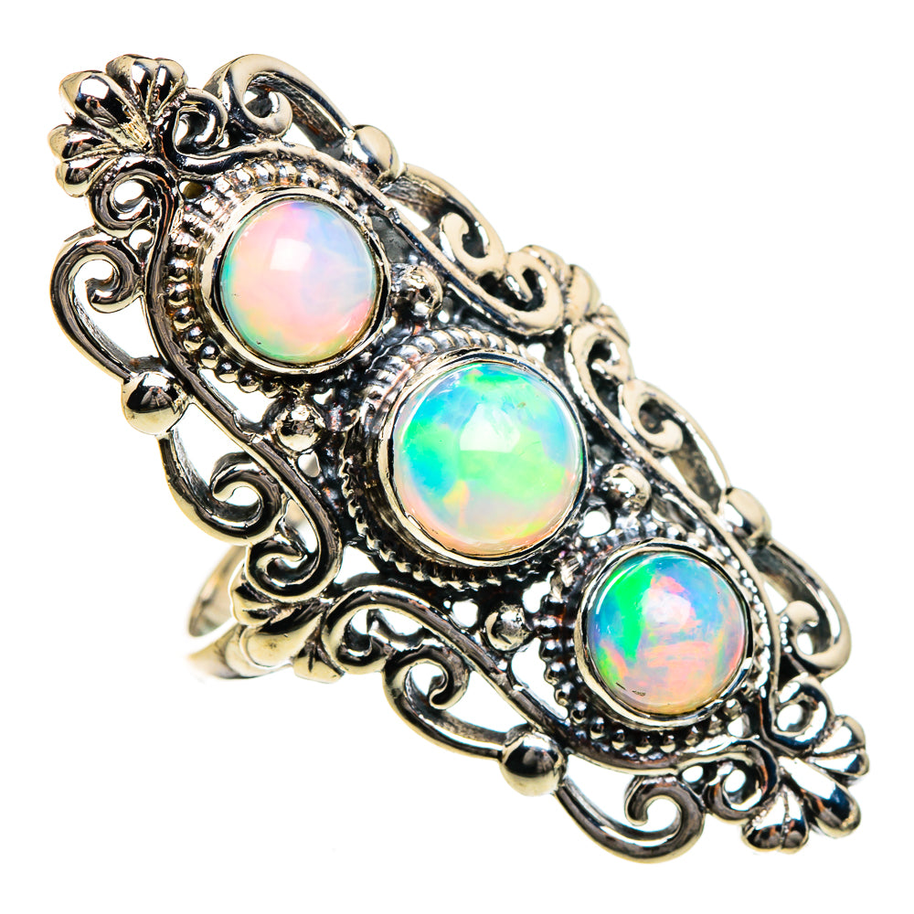 Ethiopian Opal Rings handcrafted by Anasilvercos - RING87211