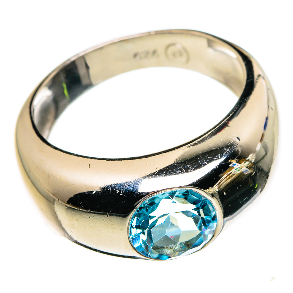 Blue Topaz Rings handcrafted by Anasilvercos - RING87229