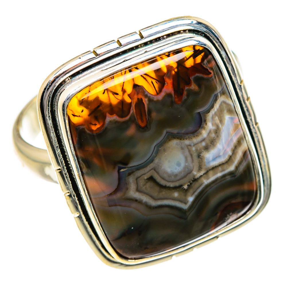 Crazy Lace Agate Rings handcrafted by Anasilvercos - RING87237