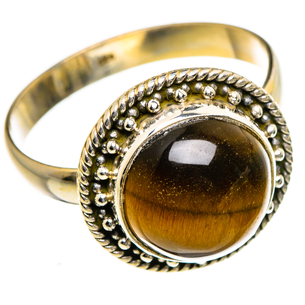 Tiger Eye Rings handcrafted by Anasilvercos - RING87238