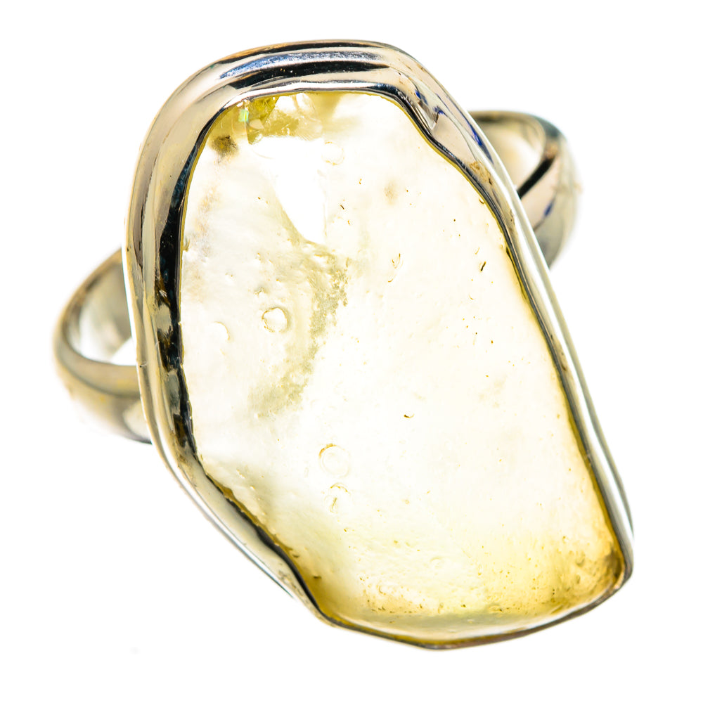 Libyan Desert Glass Rings handcrafted by Anasilvercos - RING87244