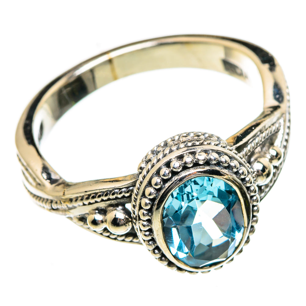Blue Topaz Rings handcrafted by Anasilvercos - RING87252