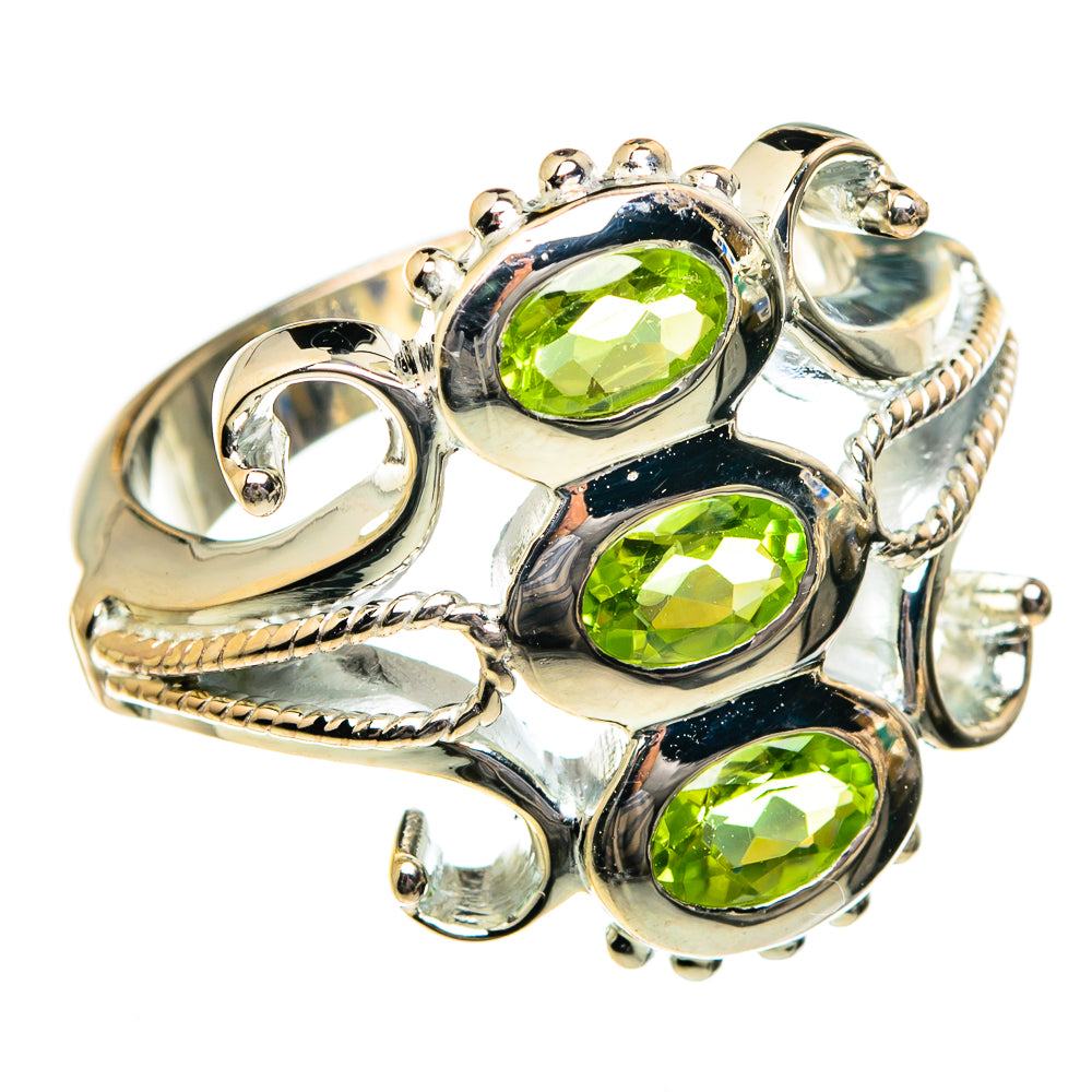 Peridot Rings handcrafted by Anasilvercos - RING87254