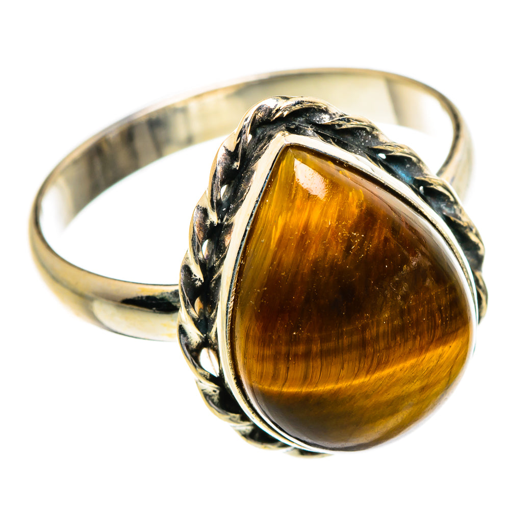 Tiger Eye Rings handcrafted by Anasilvercos - RING87263