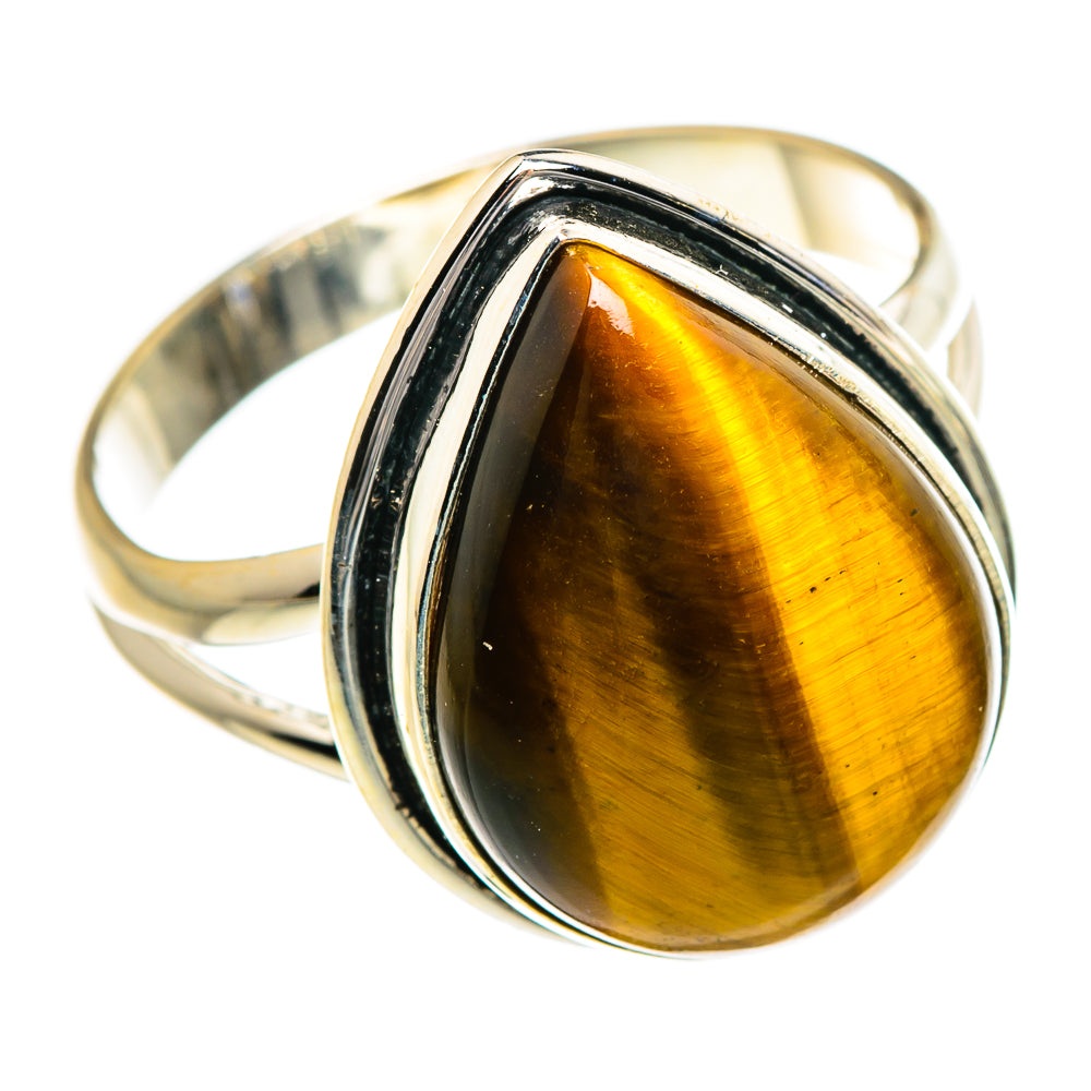 Tiger Eye Rings handcrafted by Anasilvercos - RING87264