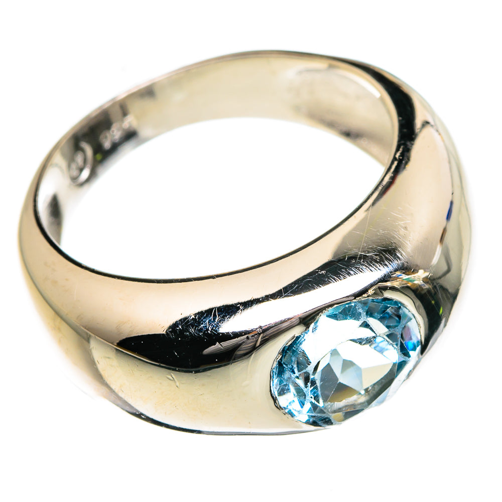 Blue Topaz Rings handcrafted by Anasilvercos - RING87269