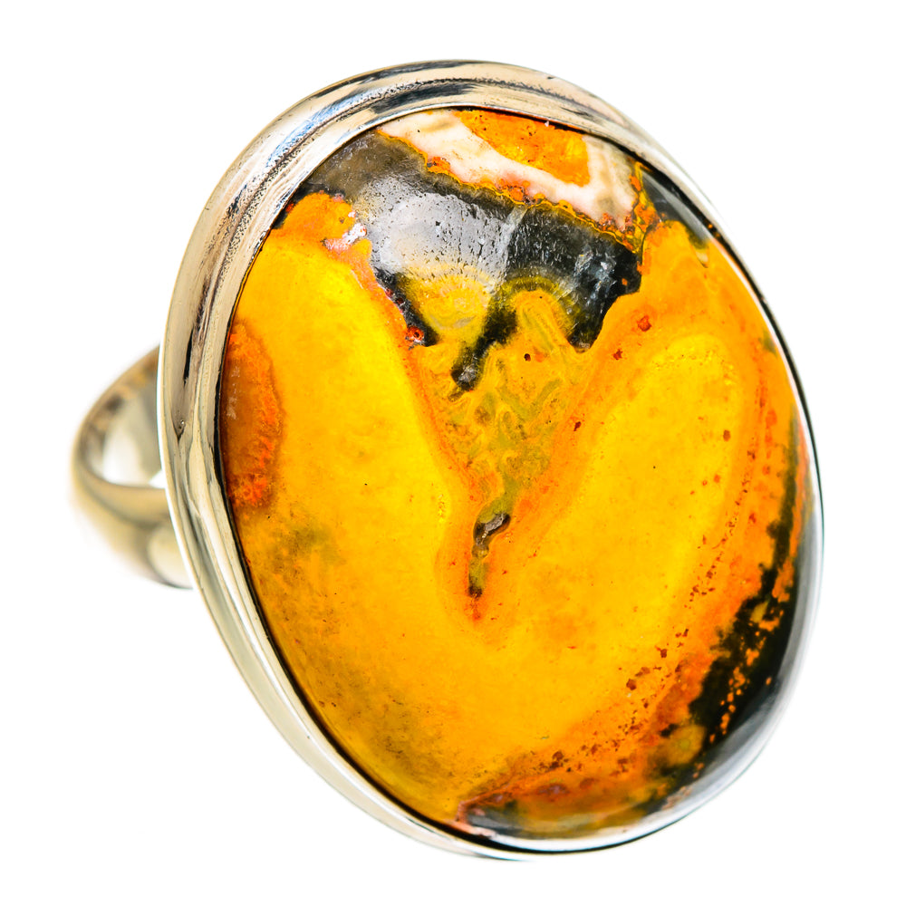 Bumble Bee Jasper Rings handcrafted by Anasilvercos - RING87279