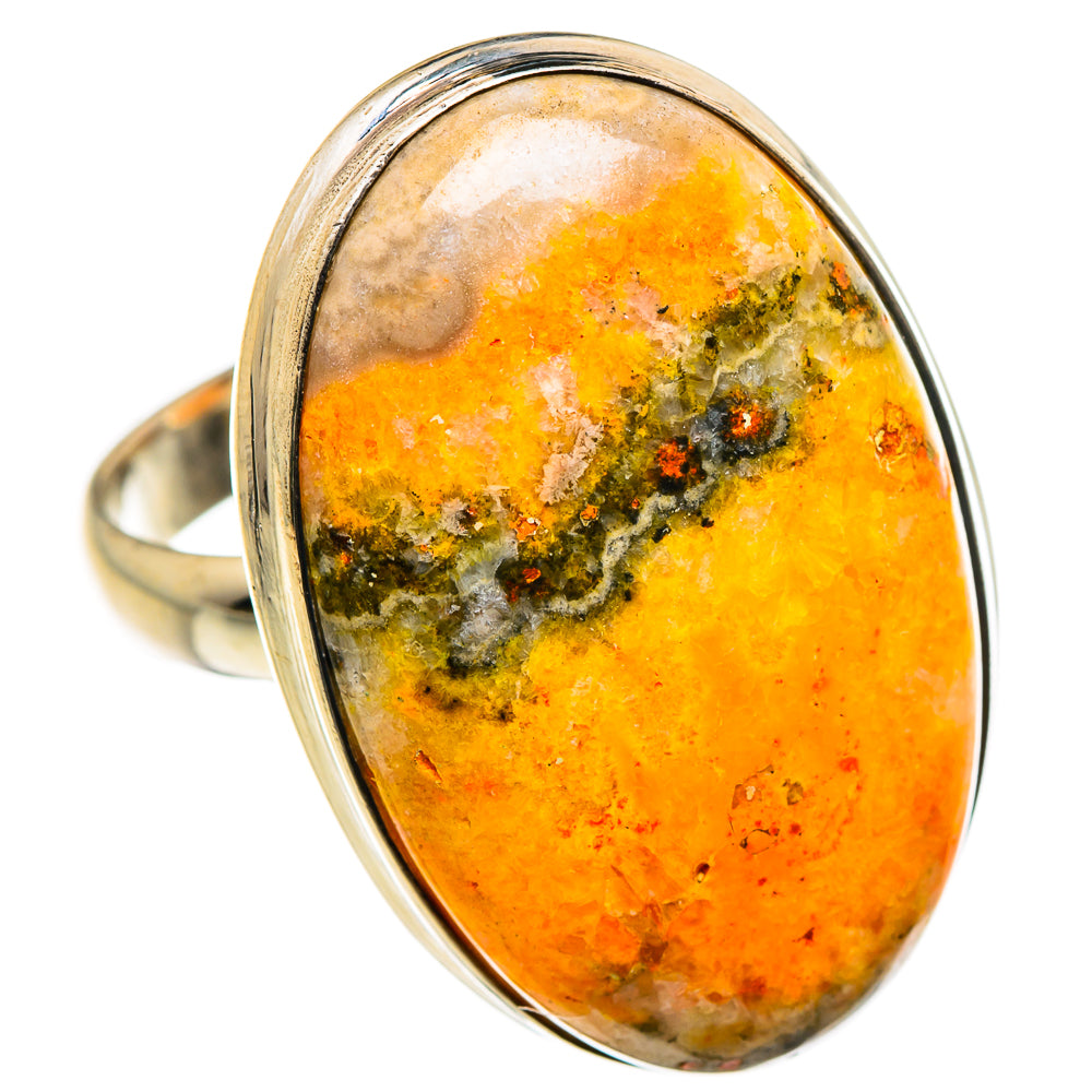 Bumble Bee Jasper Rings handcrafted by Anasilvercos - RING87281