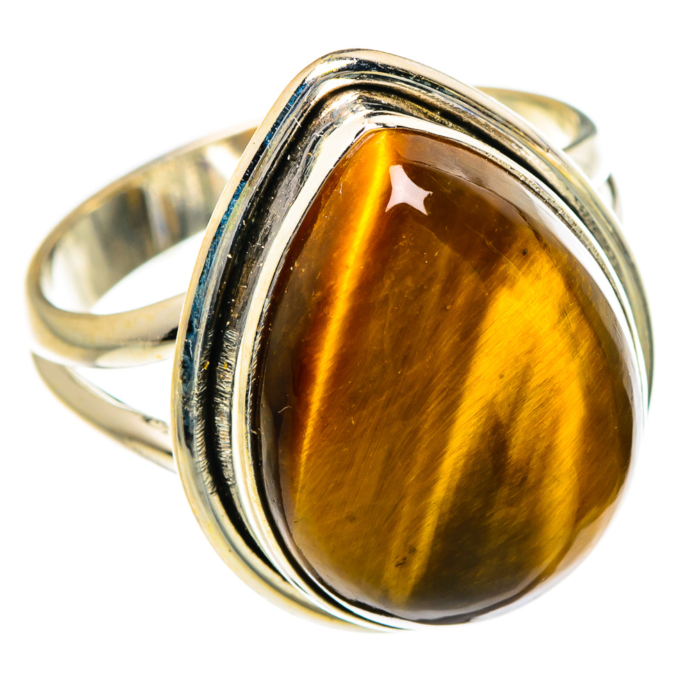 Tiger Eye Rings handcrafted by Anasilvercos - RING87293
