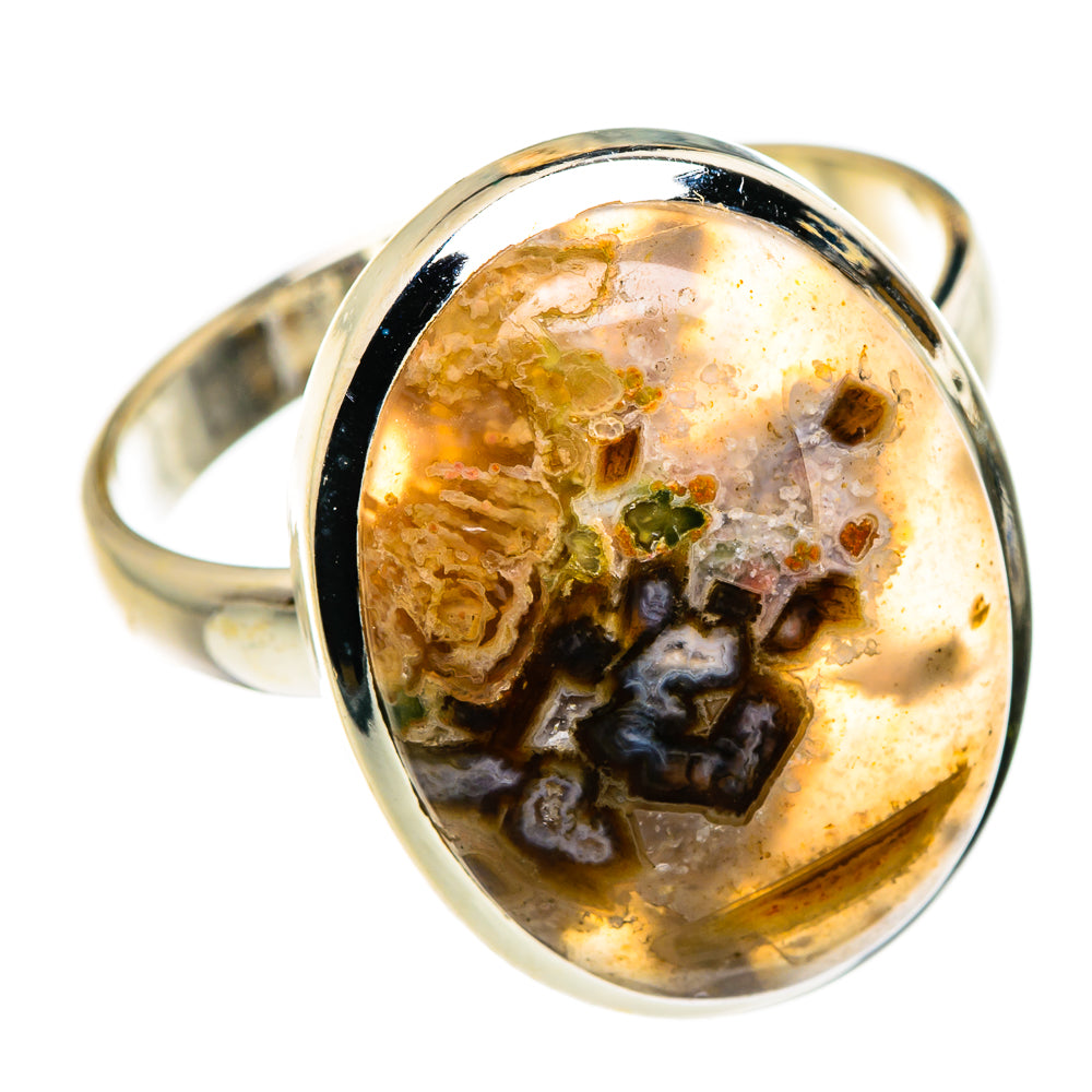 Turkish Tube Agate Rings handcrafted by Anasilvercos - RING87295 - Photo 2