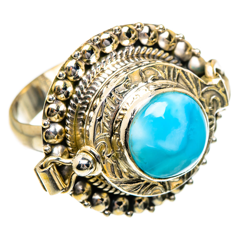 Larimar Rings handcrafted by Anasilvercos - RING87305