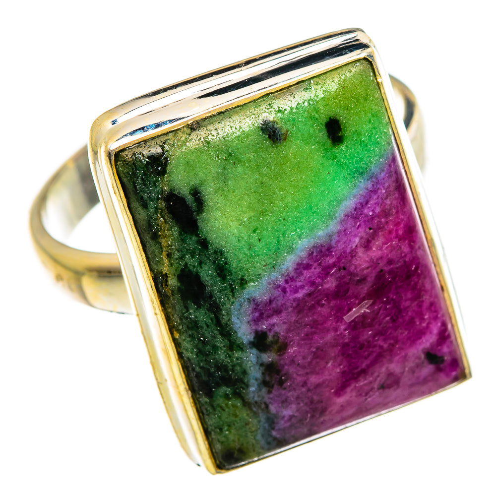 Ruby Zoisite Rings handcrafted by Anasilvercos - RING87317