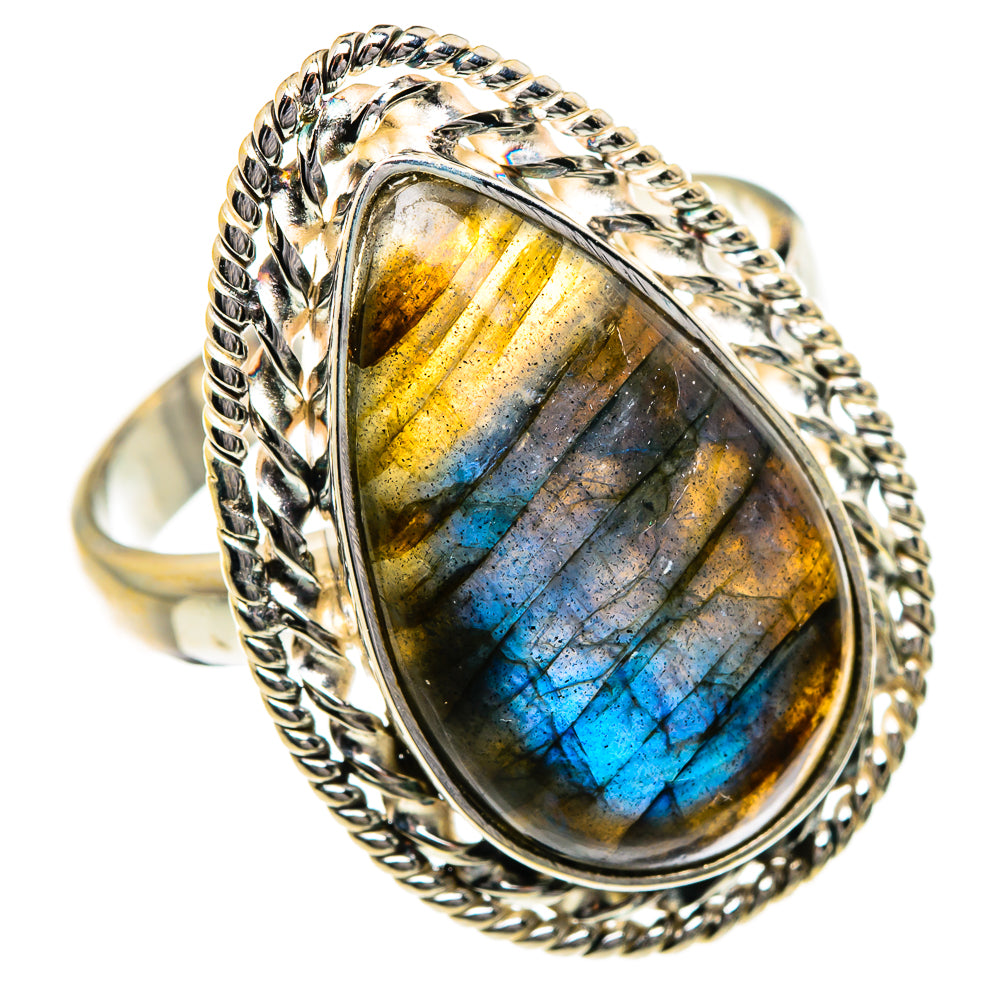 Labradorite Rings handcrafted by Anasilvercos - RING87322