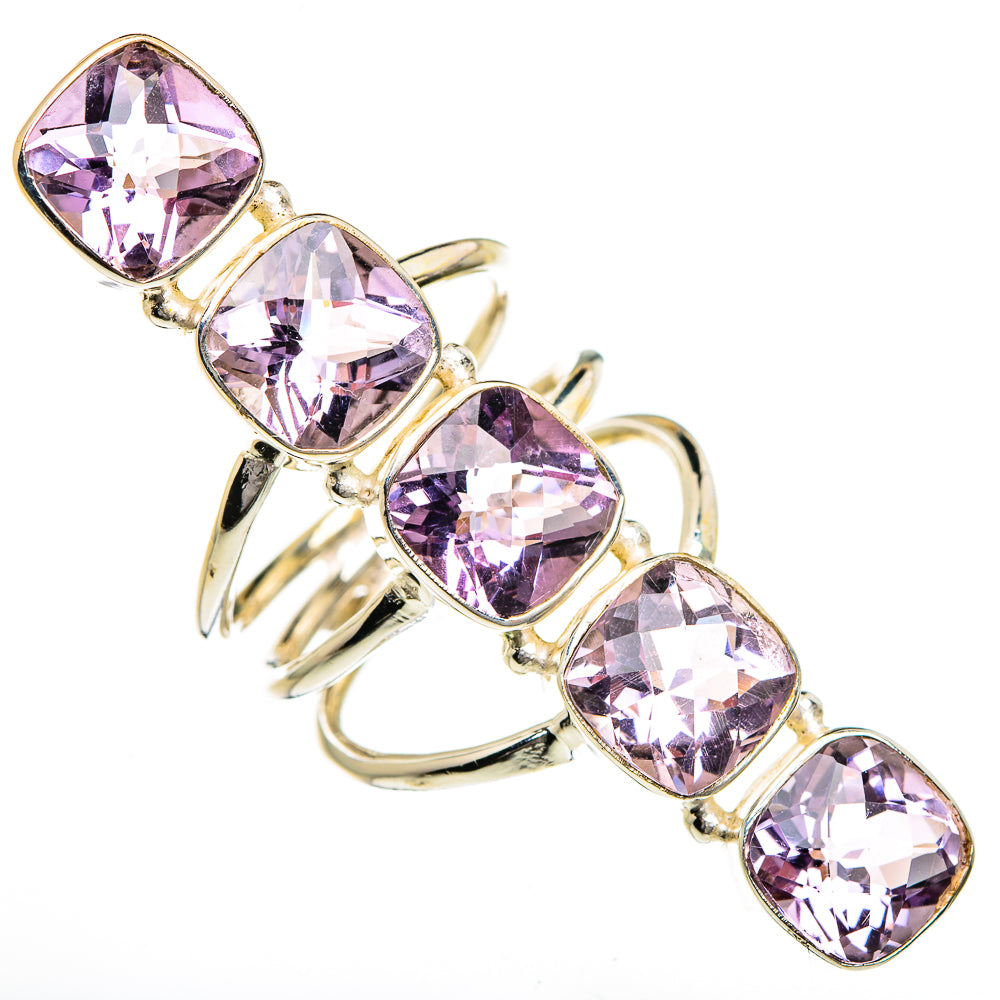 Kunzite Rings handcrafted by Anasilvercos - RING87328