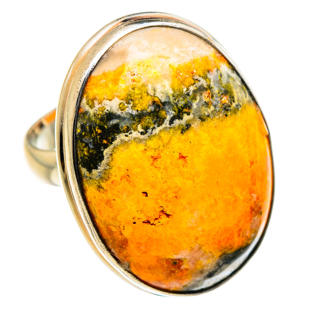 Bumble Bee Jasper Rings handcrafted by Anasilvercos - RING87331