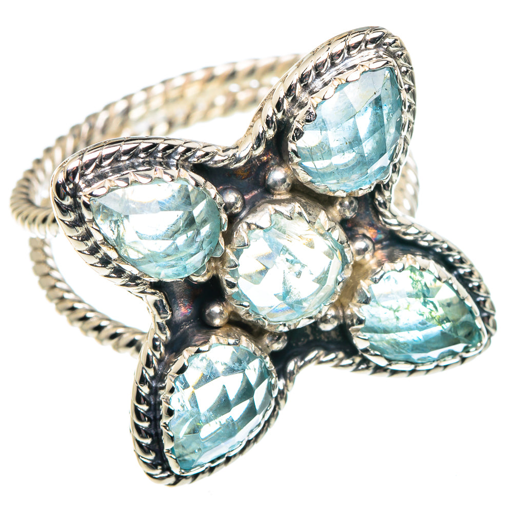 Blue Topaz Rings handcrafted by Anasilvercos - RING87355