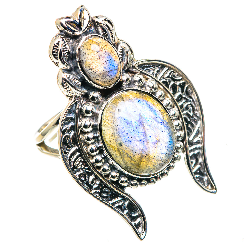 Labradorite Rings handcrafted by Anasilvercos - RING87358