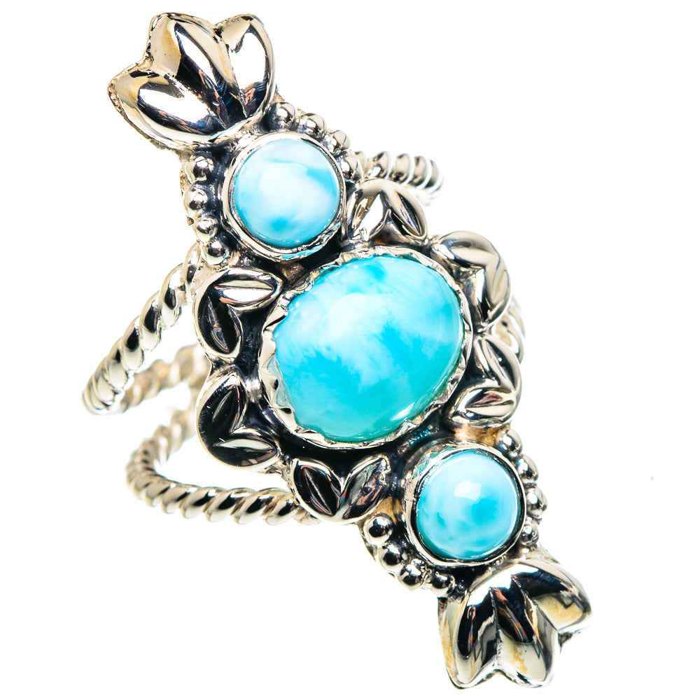 Larimar Rings handcrafted by Anasilvercos - RING87367