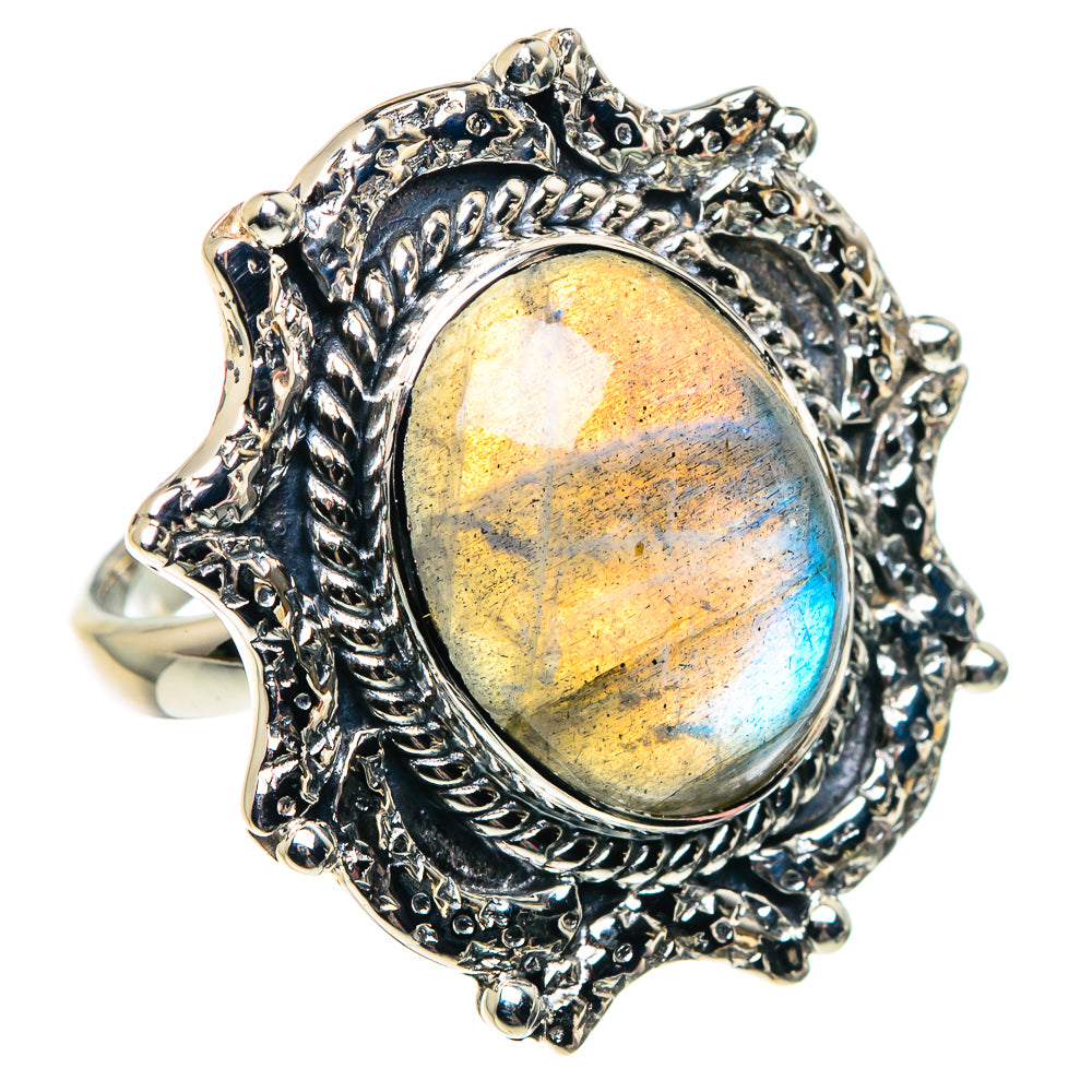 Labradorite Rings handcrafted by Anasilvercos - RING87370