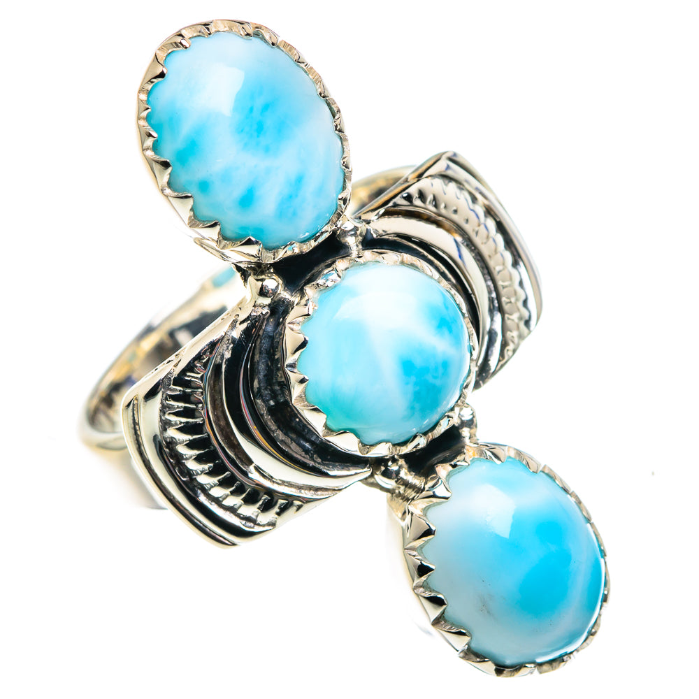 Larimar Rings handcrafted by Anasilvercos - RING87371