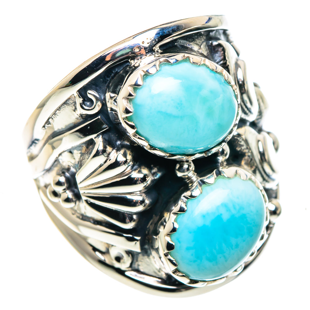 Larimar Rings handcrafted by Anasilvercos - RING87375