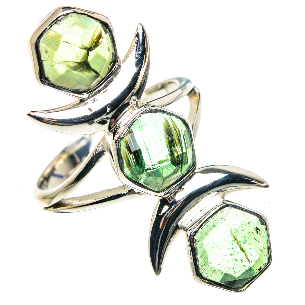 Green Tourmaline Rings handcrafted by Anasilvercos - RING87378