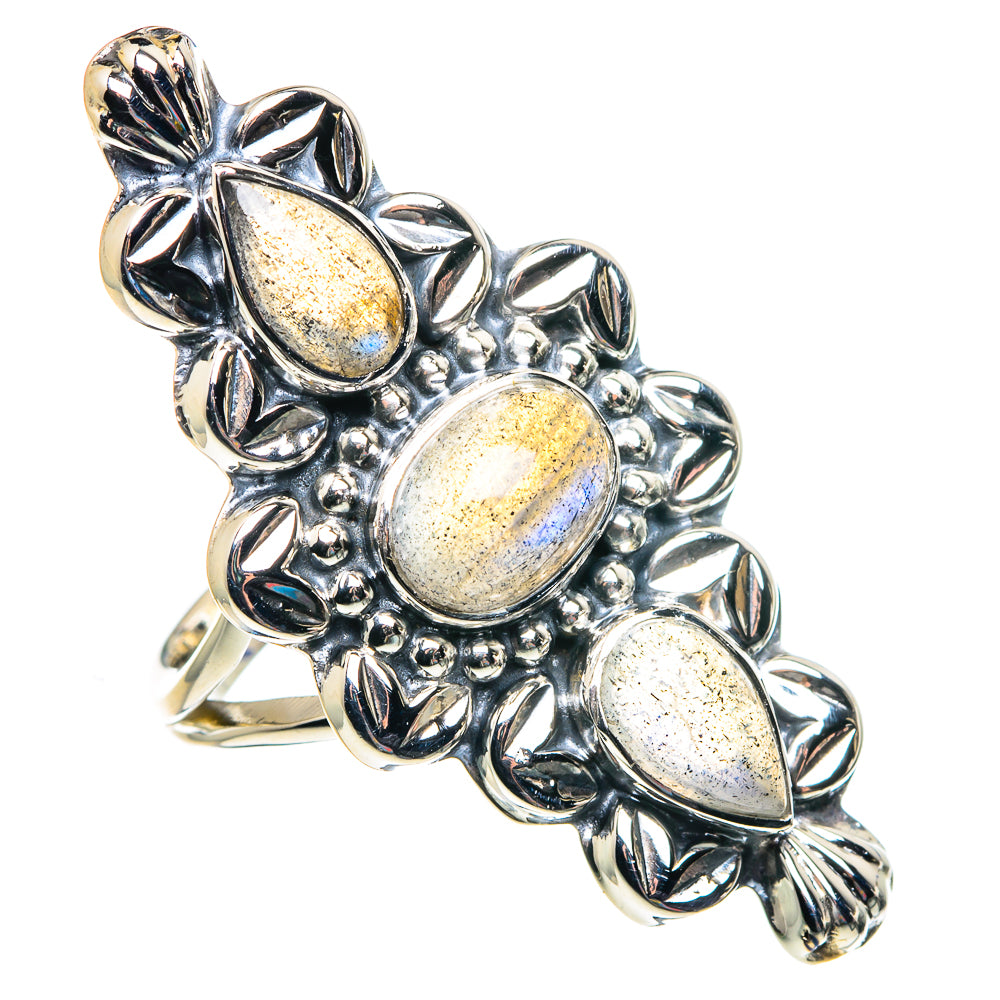 Labradorite Rings handcrafted by Anasilvercos - RING87391