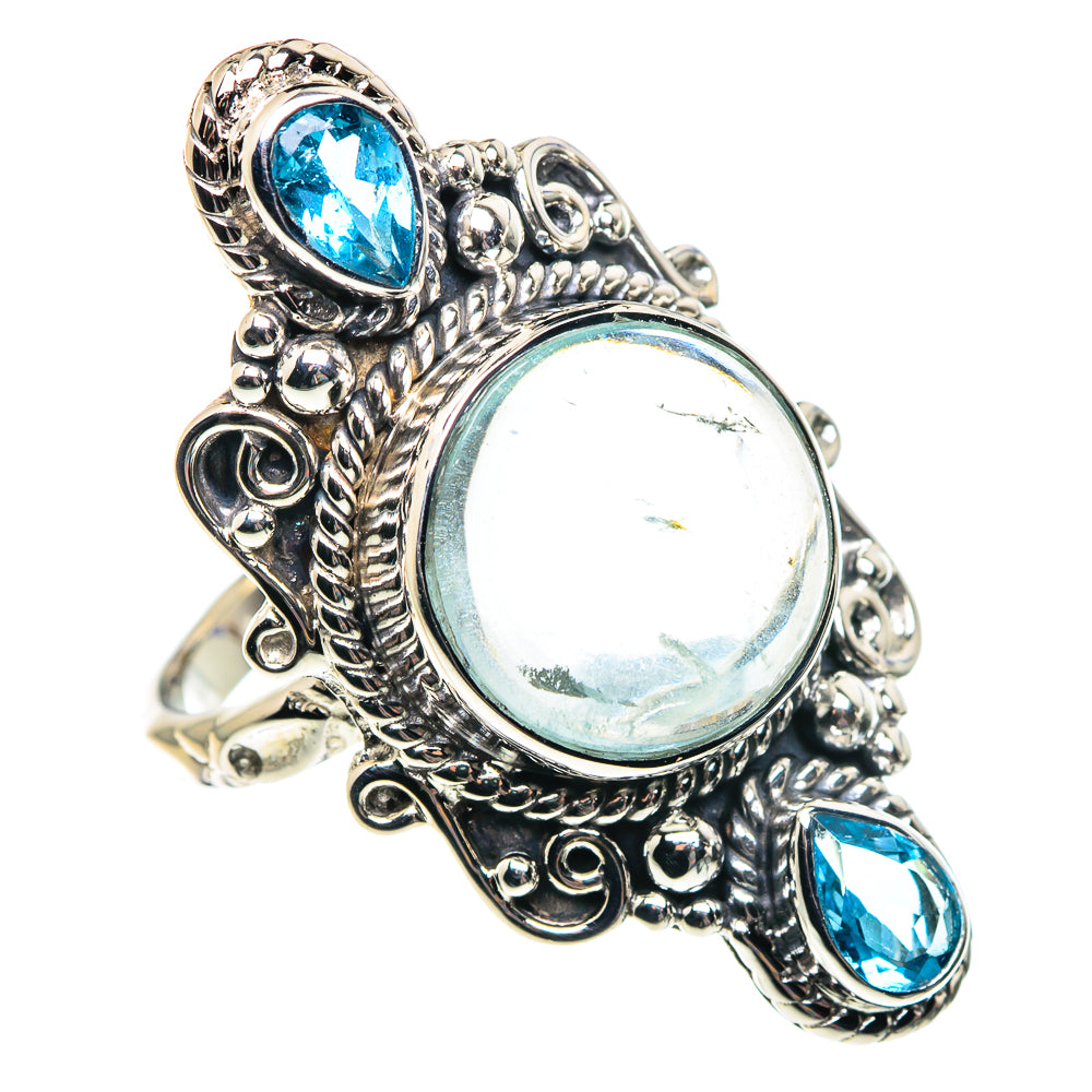Aquamarine, Blue Topaz Rings handcrafted by Anasilvercos - RING87395