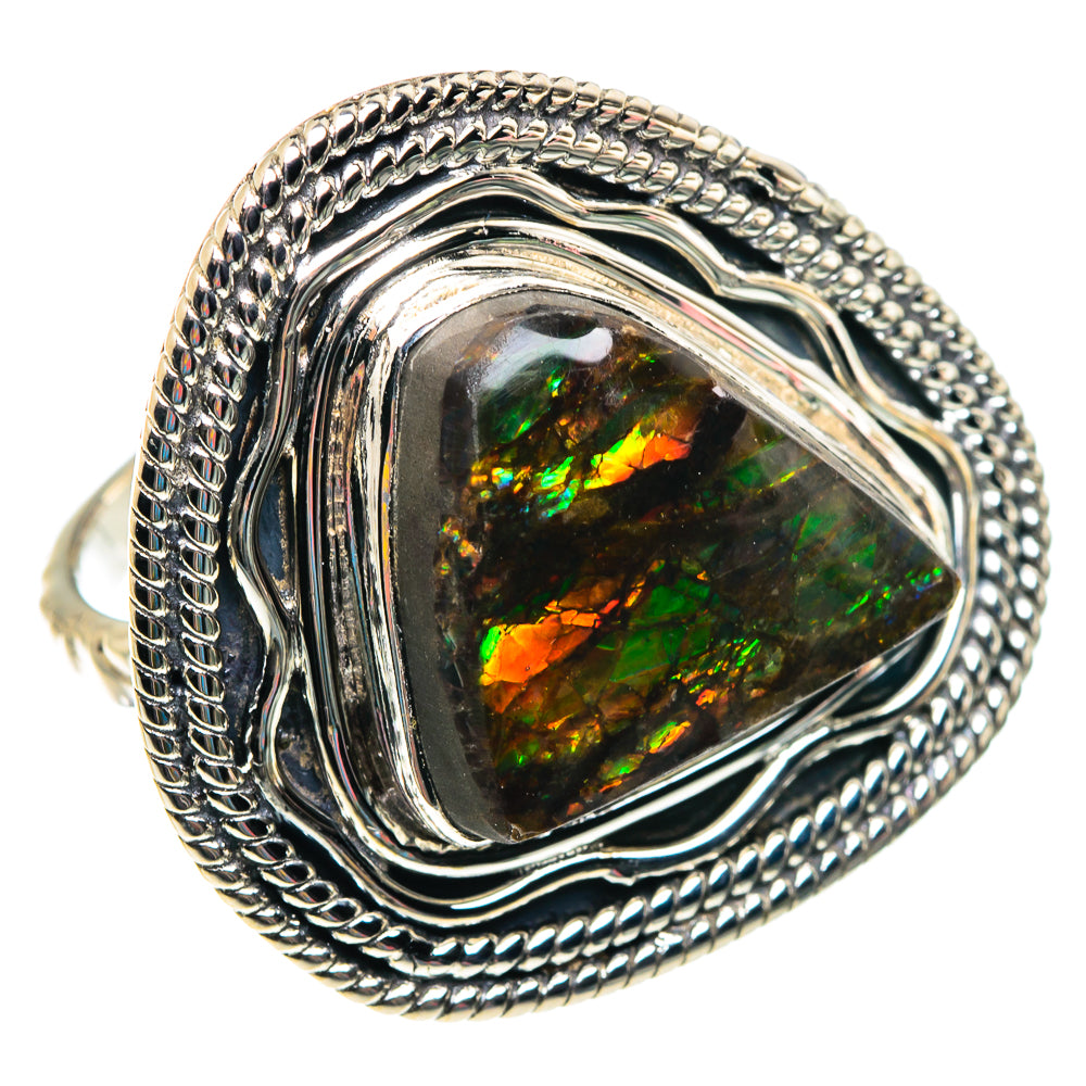 Ammolite Rings handcrafted by Anasilvercos - RING87412