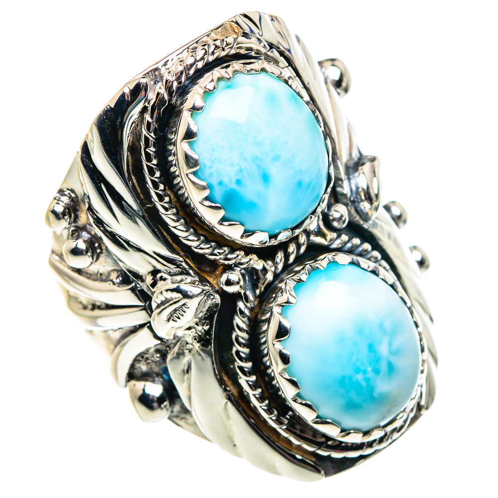 Larimar Rings handcrafted by Anasilvercos - RING87416