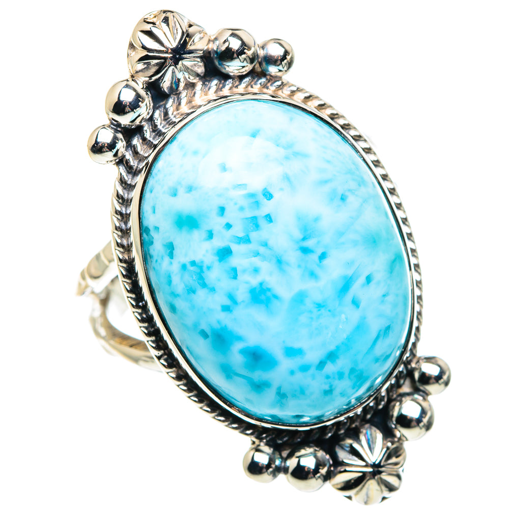 Larimar Rings handcrafted by Anasilvercos - RING87417